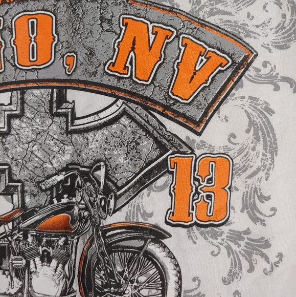 2013 Bike Rally motorcycle graphic Men's Tee Shirt Reno Nevada with Cross - Picture 7 of 7